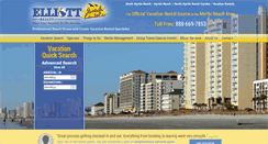 Desktop Screenshot of northmyrtlebeachtravel.com